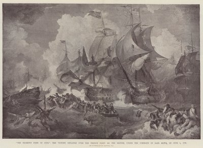 Le glorieux premier juin, la victoire obtenue sur la flotte française par les Britanniques, sous le commandement du comte Howe, le 1er juin 1794 - Philippe Jacques de Loutherbourg