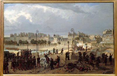Scène émotive au pont de l