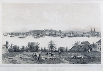 Neuf vues panoramiques de Rio de Janeiro: Da Ilha das Cobras - Philippe and Ciceri Eugene Benoist