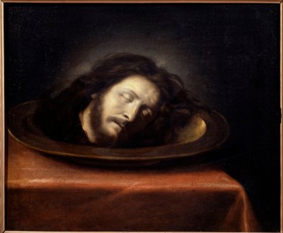 Tête de Saint Jean Baptiste placée sur un plat - Philippe de (school of) Champaigne