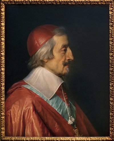 Portrait du Cardinal Richelieu (Armand Jean Duplessis de Richelieu) - Philippe de Champaigne
