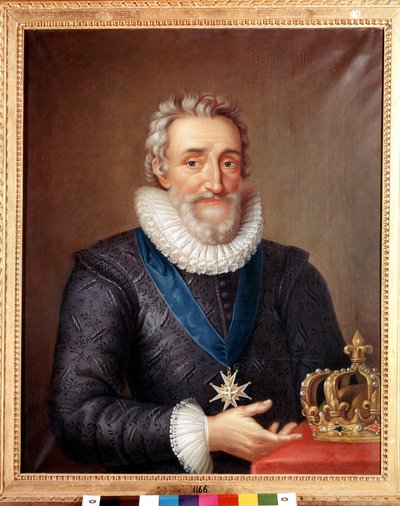 Portrait de Henri IV (1553 - 1610), roi de France. Peinture de Philippe de Champaigne. Musée national de Stockholm - Philippe de Champaigne
