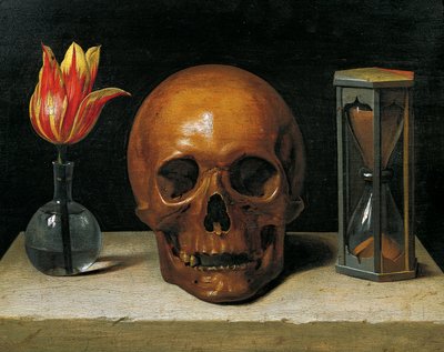 Vanité avec une tulipe, un crâne et un sablier - Philippe de Champaigne