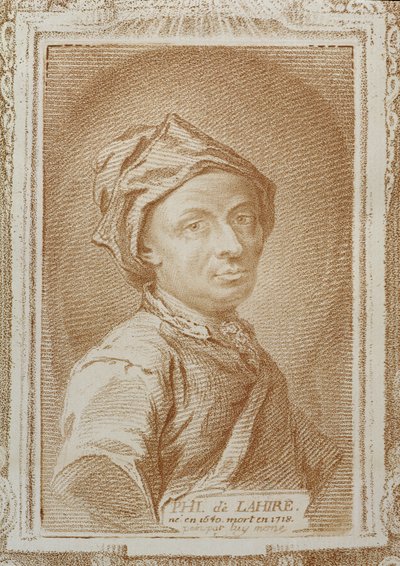 Autoportrait de Philippe de la Hire (1640-1718), illustration de 