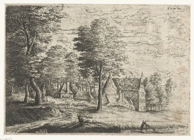 Paysage avec berger et son troupeau - Philips Augustijn Immenraet