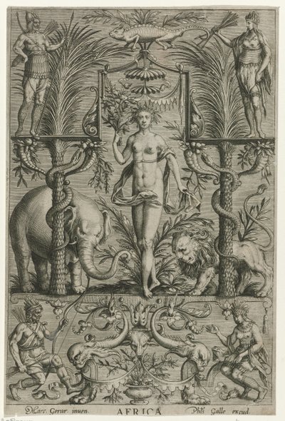 Afrique - Philips Galle (attributed to workshop of)