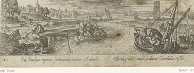Récolte de moules (Chasse et pêche) - Philips Galle (attributed to workshop of)