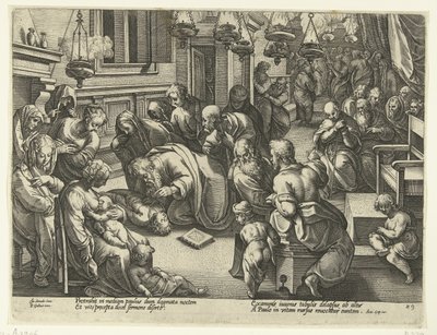 Paul ressuscite Eutychus - Philips Galle (workshop of)