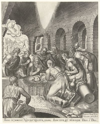 Adoration des bergers - Philips Galle