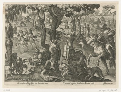 Chasse aux singes - Philips Galle