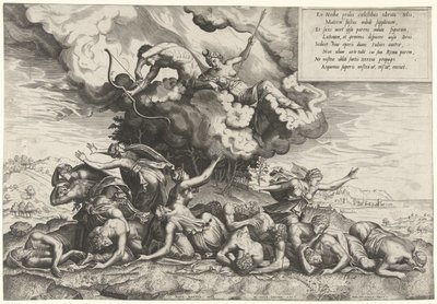 Apollon et Diane tuant les enfants de Niobé - Philips Galle