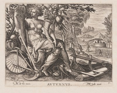 Autumnus, extrait des Quatre Saisons - Philips Galle