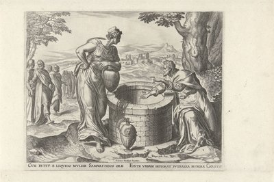 Christ et la femme samaritaine au puits - Philips Galle