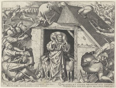 Parabole du Christ comme le bon berger - Philips Galle