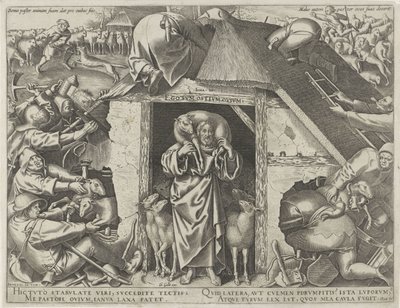 Parabole du Christ en tant que bon berger - Philips Galle