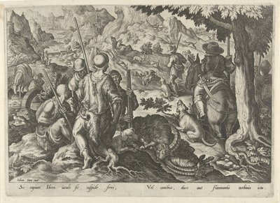 Chasse aux chèvres des montagnes - Philips Galle