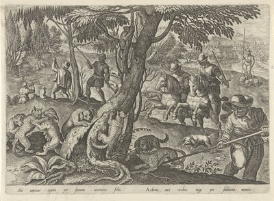Chasse aux chats sauvages - Philips Galle