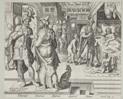 Jonadab conseillant Amnon - Philips Galle