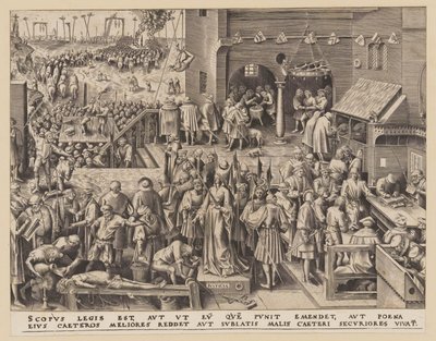 La justice, tirée des Sept vertus - Philips Galle