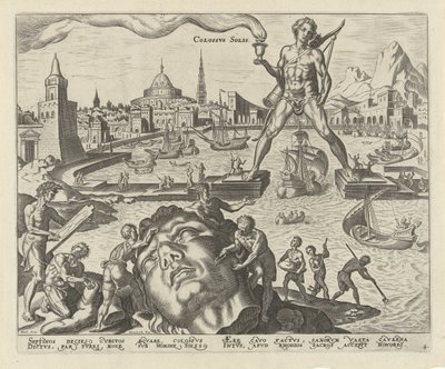 Colosse de Rhodes (Colossvs Solis, De acht wereldwonderen) - Philips Galle