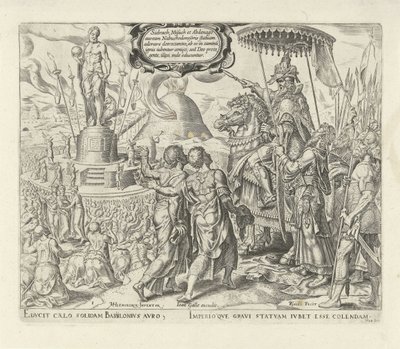 Nabuchodonosor accuse Shadrach, Meshach et Abednego Histoire de Shadrach, Meshach et Abednego (titre de la série) - Philips Galle