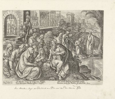 Paul convertit les femmes de Philippes - Philips Galle