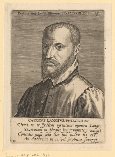 Portrait de Charles de Langhe - Philips Galle