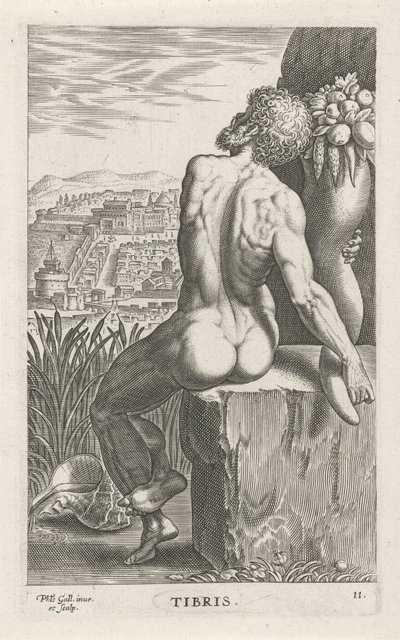 Dieu de la rivière Tibre - Philips Galle