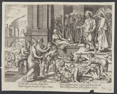 La mort de Saphira - Philips Galle