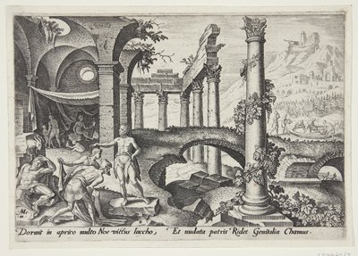 La Moquerie de Noé - Philips Galle