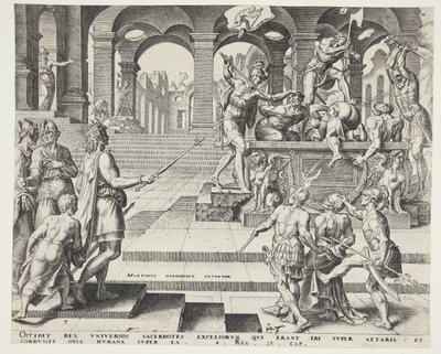 Le massacre des prêtres de Samarie - Philips Galle