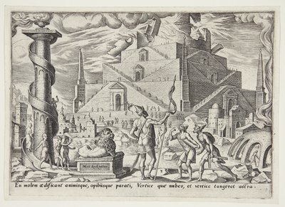 La tour de Babel - Philips Galle