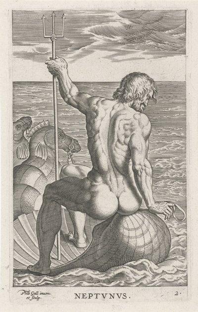 Dieu de la mer Neptune - Philips Galle