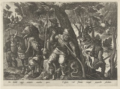 Chasse au sanglier avec fusils - Philips Galle