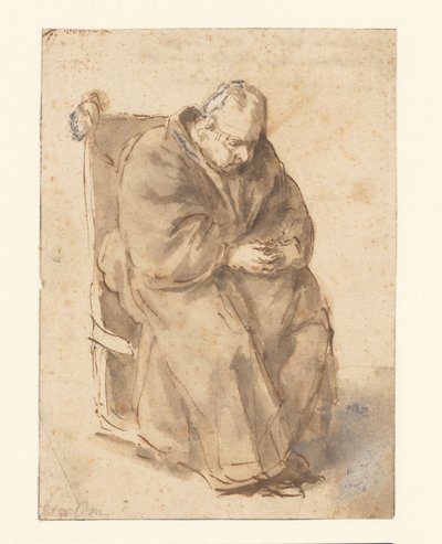 Joost van den Vondel, assis - Philips Koninck
