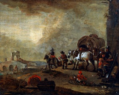 Voyageurs en route, 17e siècle - Philips Wouwerman