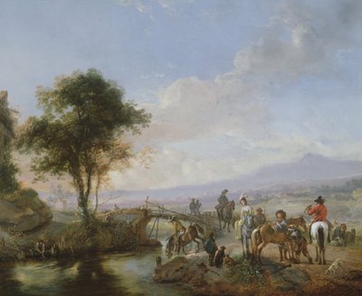 Une partie de fauconnerie - Philips Wouwerman