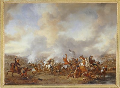 Grand combat de cavaliers et de fantassins ... - Philips Wouwermans or Wouwerman