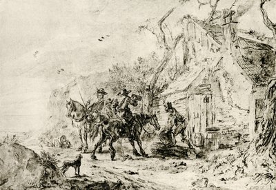Arrêt à la taverne - Philips Wouwerman
