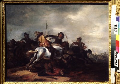 Une bataille - Philips Wouwermans or Wouwerman