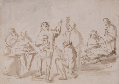 Paysans dans une taverne, c.1662 - Phillips de Koninck