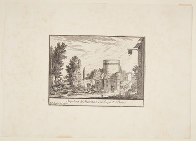 Tombeau de Metella ou Capo di Bove - Philothée Francois Duflos