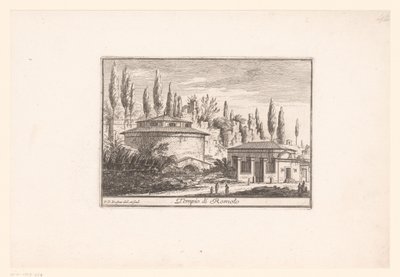 Vue du Temple de Romulus - Philothée Francois Duflos