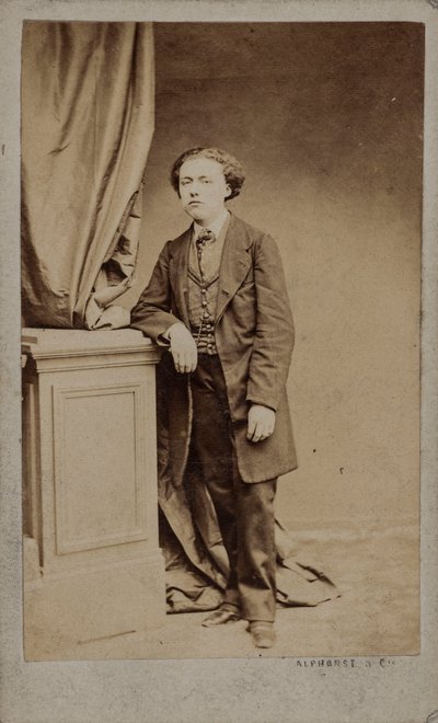 Portrait du compositeur Louis Diémer 1843-1919, c. 1875 - Photo studio Alphonse and Cie.