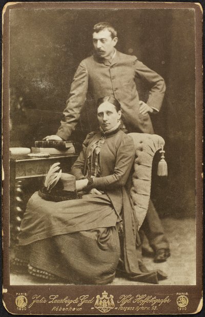 Portrait de Mette et Paul Gauguin, 1885 - Photo studio Julie Laurberg and Franziska