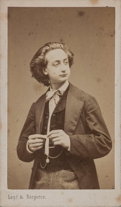 Portrait du violoniste et compositeur Henri Ketten 1848-1883 - Photo studio Legé and Bergeron.