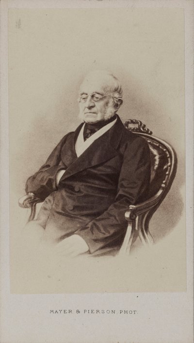Portrait du comte Karl Robert Nesselrode 1780-1862, vers 1860 - Photo studio Mayer and Pierson.