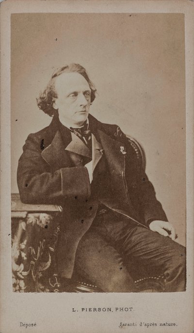 Portrait du pianiste et compositeur Henry Litolff 1818-1891 - Photo studio Mayer and Pierson.