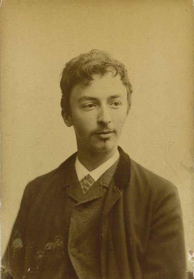 Portrait de Vilhelm Hammershøi, 1864-1916, 1891 - Photo studio Müller and Co..