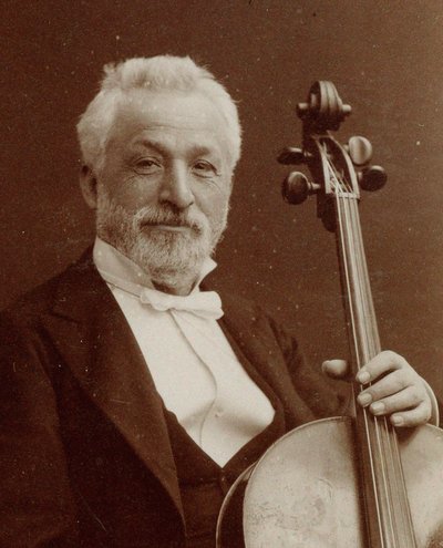 Portrait du compositeur et violoncelliste Gaetano Braga 1829-1907, vers 1875 - Photo studio Nadar.